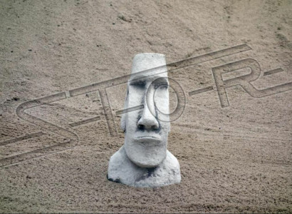 Garden Decoration Moai Terrace Stone Figures Figure Decorative Statue